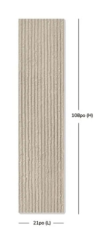 Raw grooved concrete