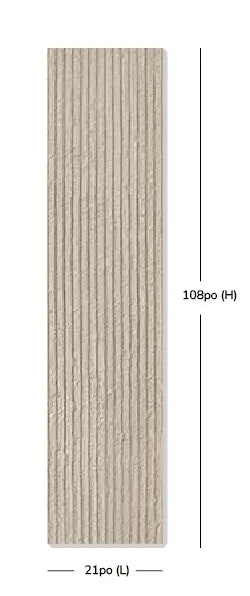 Raw grooved concrete