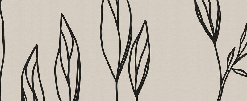 Foliage on linen