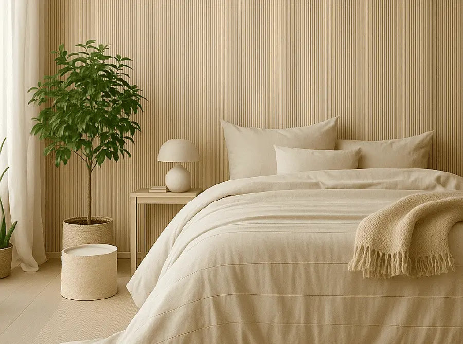 Flexible natural oak mini-slats