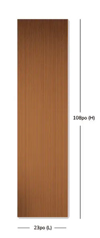 Mini Slat Panel Walnut Flexible