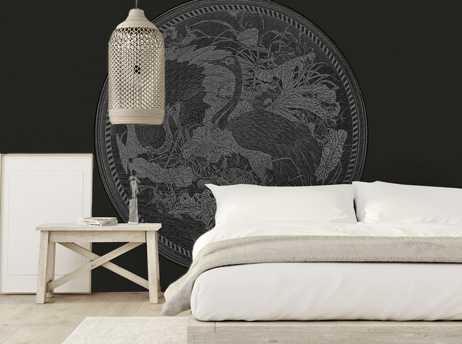 Médaillon Japonais Anthracite